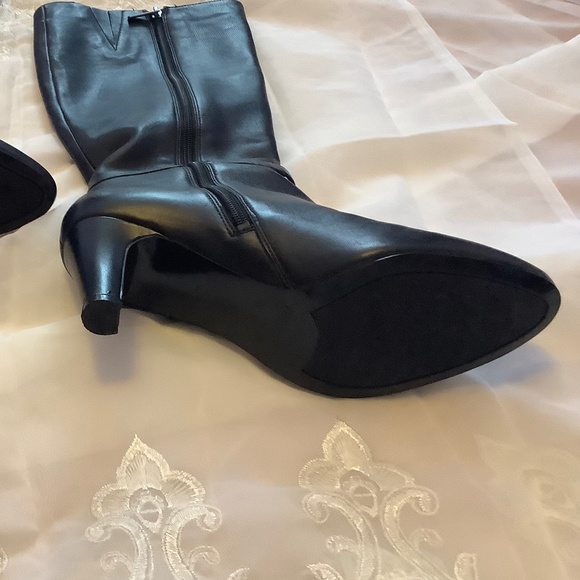 ❤BLACK NINE WEST BOOTS SIZE 7.5 - Picture 6 of 8
